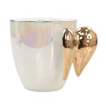 Promotion! tasse a caf en cramique blanche, poigne plaque or, ailes d'ange, tasse en porcelaine pour ...