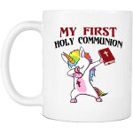 Tasse a café en céramique, licorne mignonne, ma 1ère communion, cadeau chrétien (11oz) Tasse a café en céramique, licorne mignonne, ma 1ère communion, cadeau chrétien (11oz)