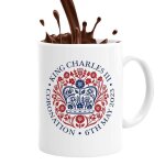 Tasses a caf� en c�ramique a motif king charles iii, tasse a th�, grande - bretagne, tasse de couronnement ...