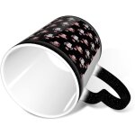 Tasse  caf en cramique  motif de poisson salamandre, tasse  couleur changeante, grande capacit ...
