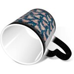 Tasse  caf en cramique  motif de poisson salamandre, tasse  couleur changeante, grande capacit ...
