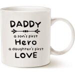 Tasse a caf en cramique unique pour papa, papa, premier hros d'un fils, premier amour d'une fille, ...