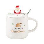 Tasse a caf crative en email, avec cuillre, pour fte de nol, boisson, vin, bire, jus de lait, avec ...