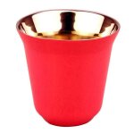 Tasse a caf double couche en acier inoxydable, tasse a expresso, conservation de la chaleur, tasse en ...