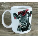 Tasse a caf en forme de vache avec foulard, tasse a caf, alphabet anglais, tasse a caf, jolie tasse ...