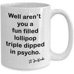 Superbe tasse a caf� joe kenda mug lollipop psycho id�e cadeau pour le d�tective d'homicide classique ...