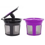 Tasse a caf k rutilisable, amliore, rechargeable, pour tous les brasseurs, cadeau pour la famille ...