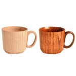 Tasses a caf�, a lait, en bois naturel, pour l'eau, ustensiles de cuisine, outils de cuisine