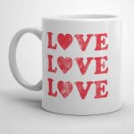 Tasse a caf� love three times, tasse en c�ramique pour le bureau et la maison, th� au lait, anniversaire ...
