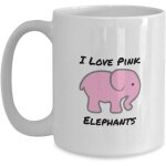 Tasses a café et mugs humoristiques j'aime les eléphants roses Tasses a café et mugs humoristiques j'aime les eléphants roses