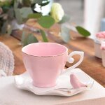 Tasse a café en porcelaine européenne, 220ml, exquise, soucoupe, cuillère gratuite, en céramique Tasse a café en porcelaine européenne, 220ml, exquise, soucoupe, cuillère gratuite, en céramique