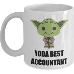Tasse a caf� yoda best accountant ? cadeaux d'anniversaire, de no�l, pour employ�, personnel, coll�gue ...