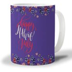 Tasse a cafe du 4 juillet 330ml, drapeau raye etoile bleue rouge, ballon coeur d'amour violet, tasse ...