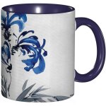 Tasse a cafe aquarelles orientales motif floral oriental effet coup de pinceau ?uvre d'art dessinee a ...