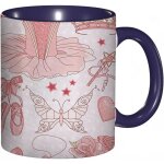 Tasse a cafe ballerine de dessin anime chaussures de costume classiques diademe roses imprimees, tasse ...