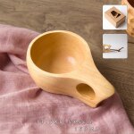 Tasse a caf� en bois portable chinoise, en caoutchouc, th� au lait, pour boire de l'eau, verres faits ...