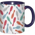 Tasse a cafe bowling epingles colorees club de bowling equipement de sport temps de loisirs style aquarelle. ...