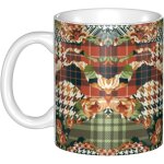 Tasses a cafe a carreaux pied - de - poule - tartan - roses de 11 oz tasses en ceramique blanche tasse ... Tasses a cafe a carreaux pied - de - poule - tartan - roses de 11 oz tasses en ceramique blanche tasse ...