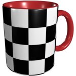 Tasses a cafe en ceramique - tasse a cafe a carreaux noirs et blancs pour restaurant - pour cafe cappuccino ...