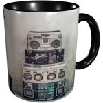 Tasses a cafe en ceramique, design ancien ghetto blaster boombox radio, 11oz, nouveaute, tasse a the, ...