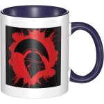 Tasse a cafe en ceramique - tasse de voyage en ceramique avec casque de guerrier spartiate - tasse a ... Tasse a cafe en ceramique - tasse de voyage en ceramique avec casque de guerrier spartiate - tasse a ...