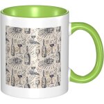Tasse a cafe en ceramique - tasse de voyage en ceramique de champ de raisin de cave a vin et de vinification ...