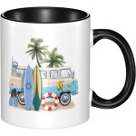 Tasse a cafe en ceramique - tasse de voyage en ceramique pour week - end de surf - tasse a boisson personnalis ...