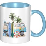 Tasse a cafe en ceramique - tasse de voyage en ceramique pour week - end de surf - tasse a boisson personnalis ...