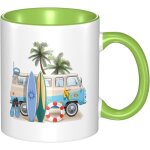Tasse a cafe en ceramique - tasse de voyage en ceramique pour week - end de surf - tasse a boisson personnalis ...