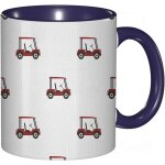 Tasse a cafe chariots modele golf course jouer passe - temps jeu sport loisirs concept impression, tasse ...