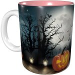 Tasses a cafe citrouille chauve - souris halloween lune, tasse en ceramique de 11 oz pour le bureau et ...