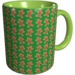 Tasse a cafe de couleur amusante, tasses vertes en forme de bonhomme en pain d'epice, larges tasses de ...