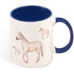 Tasse a cafe de couleur bible de dessin anime blanc de cheval de mythologie, tasse en ceramique de 330 ...