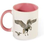 Tasse a cafe de couleur bible de dessin anime blanc pegasus de mythologie, tasse en ceramique de 330 ...