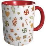 Tasse a cafe de couleur drole, tasses de pain d'epice de bonbons de xmas, larges tasses de cafe de the ...