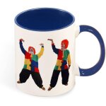 Tasse a cafe de couleur perruque rouge, tasse en ceramique de 330ml, cadeau de sante pour pere, mere ...