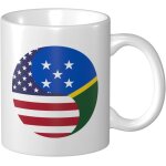 Tasse a cafe avec drapeau yin yang de l'amerique et des ?les salomon 11 oz pour le bureau la maison cadeau ...