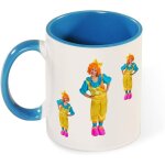 Tasses a cafe droles, tasse a the 330 ml clown feminin heureux ballon drole nez rouge, utilisees au bureau ...
