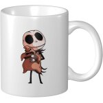 Tasse a caf l'trange nol de monsieur jack 330ml, vaisselle en poterie, personnage de dessin anim, ...