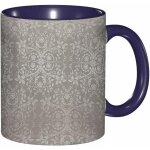 Tasse a cafe avec etui gris fleurs et feuilles en dentelle victorienne fond retro impression graphique ... Tasse a cafe avec etui gris fleurs et feuilles en dentelle victorienne fond retro impression graphique ...