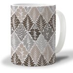 Tasse a cafe a feuilles brunes ombrees, tasses a boissons chaudes de 11 onces, kaki, art botanique, cheque ... Tasse a cafe a feuilles brunes ombrees, tasses a boissons chaudes de 11 onces, kaki, art botanique, cheque ...