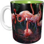 Tasses a cafe flamant rose tasse en ceramique de 11 oz pour le bureau et la maison tasse de the d'eau ...
