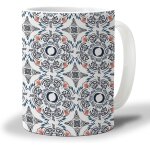 Tasse a cafe a fleurs geometriques, tasses a boissons chaudes de 11 onces, motif marocain retro du milieu ... Tasse a cafe a fleurs geometriques, tasses a boissons chaudes de 11 onces, motif marocain retro du milieu ...