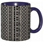 Tasse a cafe geo ethnique boho tribal motif abstrait azteque tableau noir impression maison tasse coloree ...
