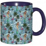 Tasse a cafe hawa?en ocean surfeur palmier ete tortue de mer flamant rose imprime bleu vert tasse de ...