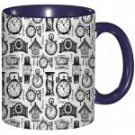 Tasse a cafe horloge horloges et montres dessinees a la main motif monochrome de conception vintage. ... Tasse a cafe horloge horloges et montres dessinees a la main motif monochrome de conception vintage. ...