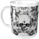 Tasses a cafe imprimees squelette de crane - tasses a cafe en porcelaine avec poignee - tasse a the en ...