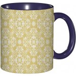 Tasse a cafe jaune et fleurs rococo motifs damasses avec effets marocains ?uvre d'art. impression jaune ... Tasse a cafe jaune et fleurs rococo motifs damasses avec effets marocains ?uvre d'art. impression jaune ...