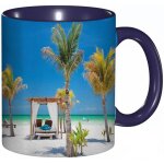 Tasse a cafe lits de plage tropicaux parmi les palmiers paradise coast vacances ete ocean bain de soleil ... Tasse a cafe lits de plage tropicaux parmi les palmiers paradise coast vacances ete ocean bain de soleil ...