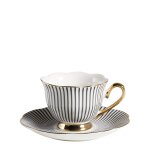 Tasse  caf madame de rcamier - gris fonc